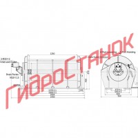 Высокоскоростная гидравлическая лебедка 10-12 т ЛГПК5в-100х40х550х20.Г/230х220/Р